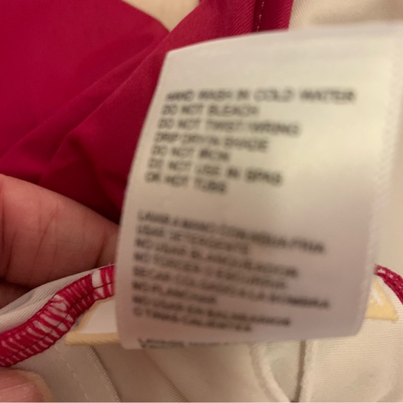 MICHAEL KORS fuchsia pink size 12 swimsuit one piece with metal accent halter - Picture 7 of 12